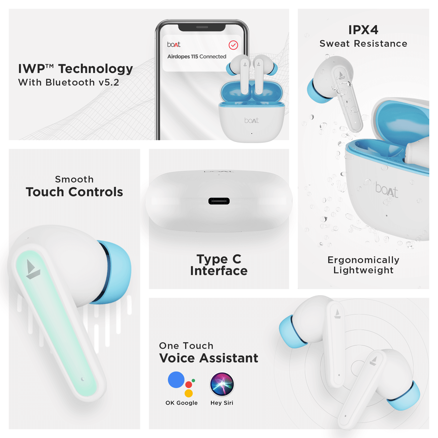 boAt Airdopes 113 | True Wireless Gaming Earbuds with Powerful 13mm Drivers, Beast™ Mode for Gaming, ENx™ Technology, Upto 24 hours of Continuous Playback