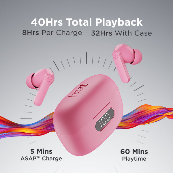 boAt Airdopes 121 PRO | Wireless Earbuds with 10mm Dynamic Drivers, ASAP™️ Charge, ENx™️ Technology, Easy Touch Control