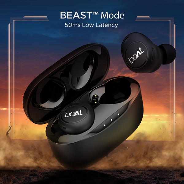 boAt Airdopes 121v2 Plus | Wireless Earbuds with 50 Hours Playback, BEAST™ Mode, ENx™ Technology, IPX4 Resistance