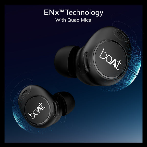 boAt Airdopes 121v2 Plus | Wireless Earbuds with 50 Hours Playback, BEAST™ Mode, ENx™ Technology, IPX4 Resistance