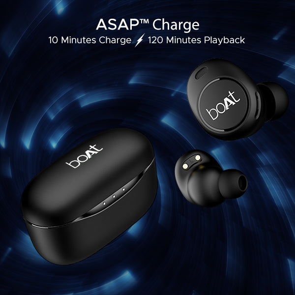 boAt Airdopes 121v2 Plus | Wireless Earbuds with 50 Hours Playback, BEAST™ Mode, ENx™ Technology, IPX4 Resistance