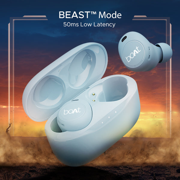 boAt Airdopes 121v2 Plus | Wireless Earbuds with 50 Hours Playback, BEAST™ Mode, ENx™ Technology, IPX4 Resistance