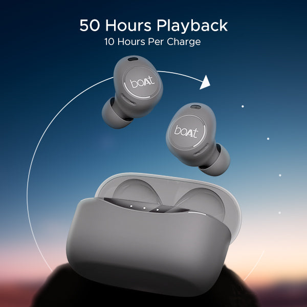 boAt Airdopes 121v2 Plus | Wireless Earbuds with 50 Hours Playback, BEAST™ Mode, ENx™ Technology, IPX4 Resistance