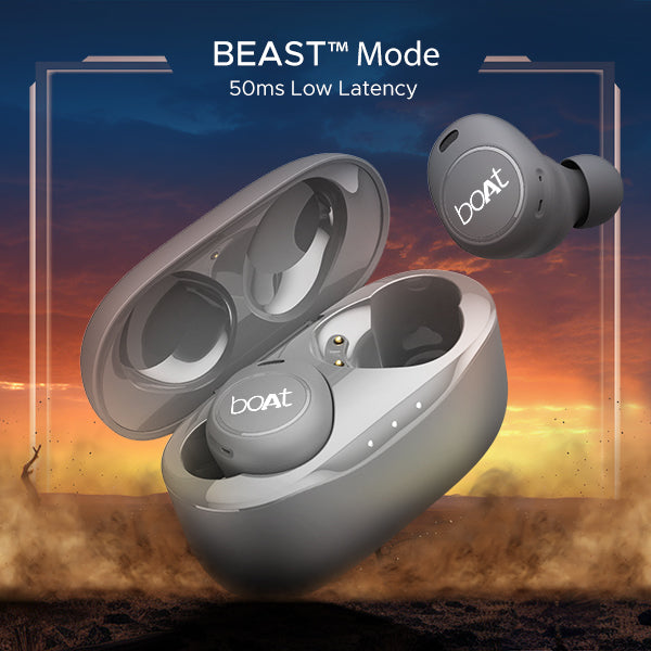 boAt Airdopes 121v2 Plus | Wireless Earbuds with 50 Hours Playback, BEAST™ Mode, ENx™ Technology, IPX4 Resistance