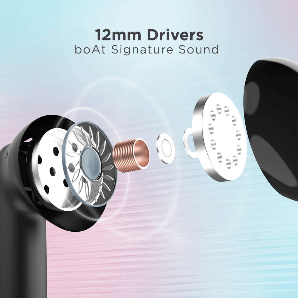 boAt Airdopes 141 Pro | 12mm Drivers, Upto 45 Hours Playback, Quad Mics with ENx™️ Technology