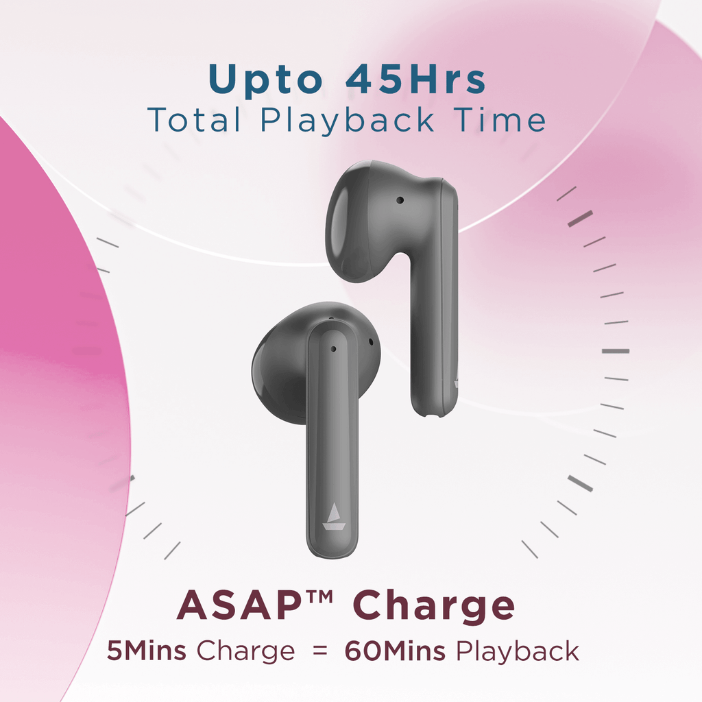 boAt Airdopes 141 Pro | 12mm Drivers, Upto 45 Hours Playback, Quad Mics with ENx™️ Technology