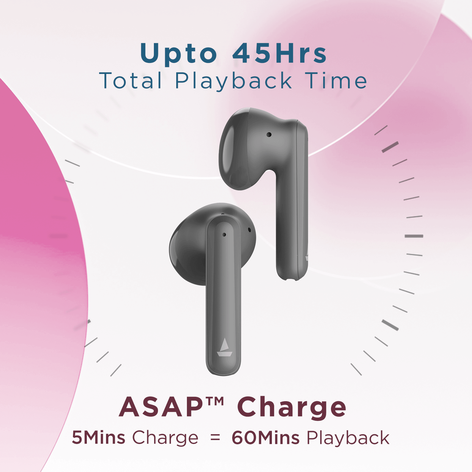 boAt Airdopes 141 Pro | 12mm Drivers, Upto 45 Hours Playback, Quad Mics with ENx™️ Technology