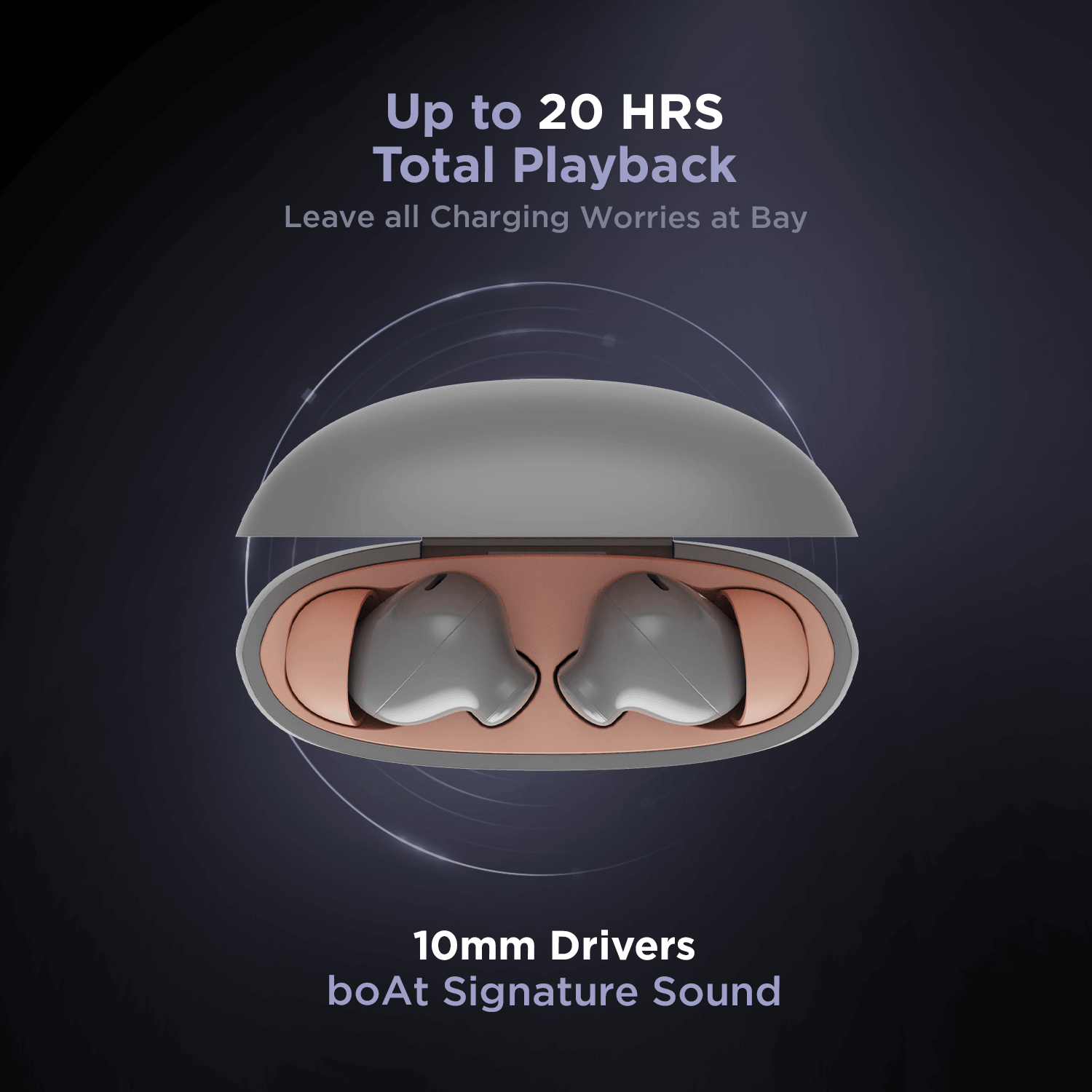 boAt Airdopes 181 | Wireless Earbuds with 10mm Driver, Type C Interface, BEAST™ Mode & Voice Assistant, ENx Technology