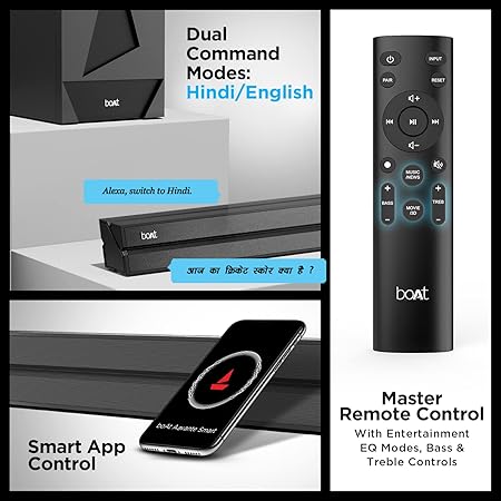 boAt Aavante Bar Opera | 70W 2.0 Channel Bluetooth Soundbar, Entertainment EQ Modes, USB, AUX, or HDMI(ARC)