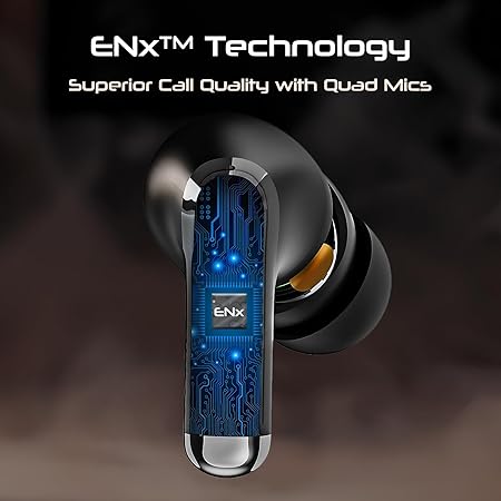 boAt Immortal 125 | Gaming Wireless Earbuds with BEAST™️Mode, 40 Hours Playback, ENx™ Technology, RGB LED lights