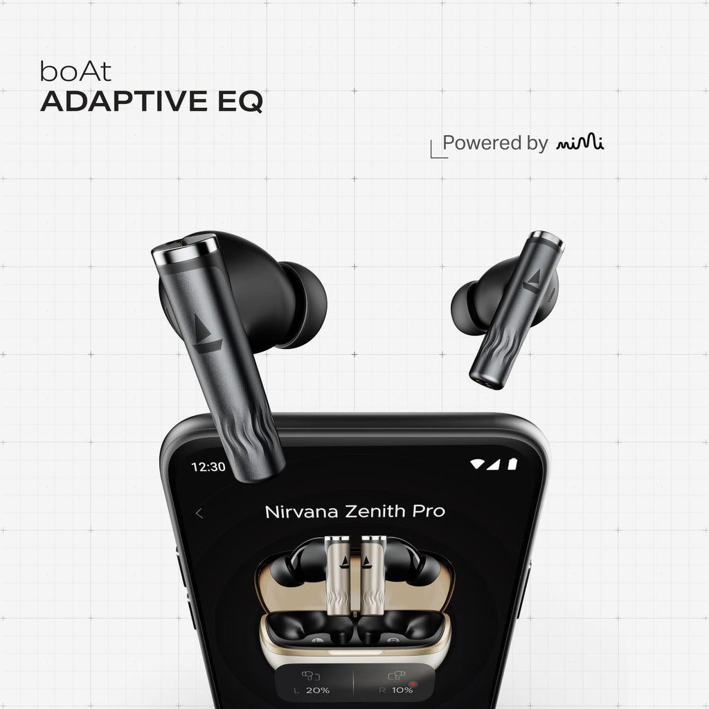 boAt Nirvana Zenith Pro | Wireless Headphones with Spatial Audio, 80H Playback & 50dB Hybrid Adaptive ANC
