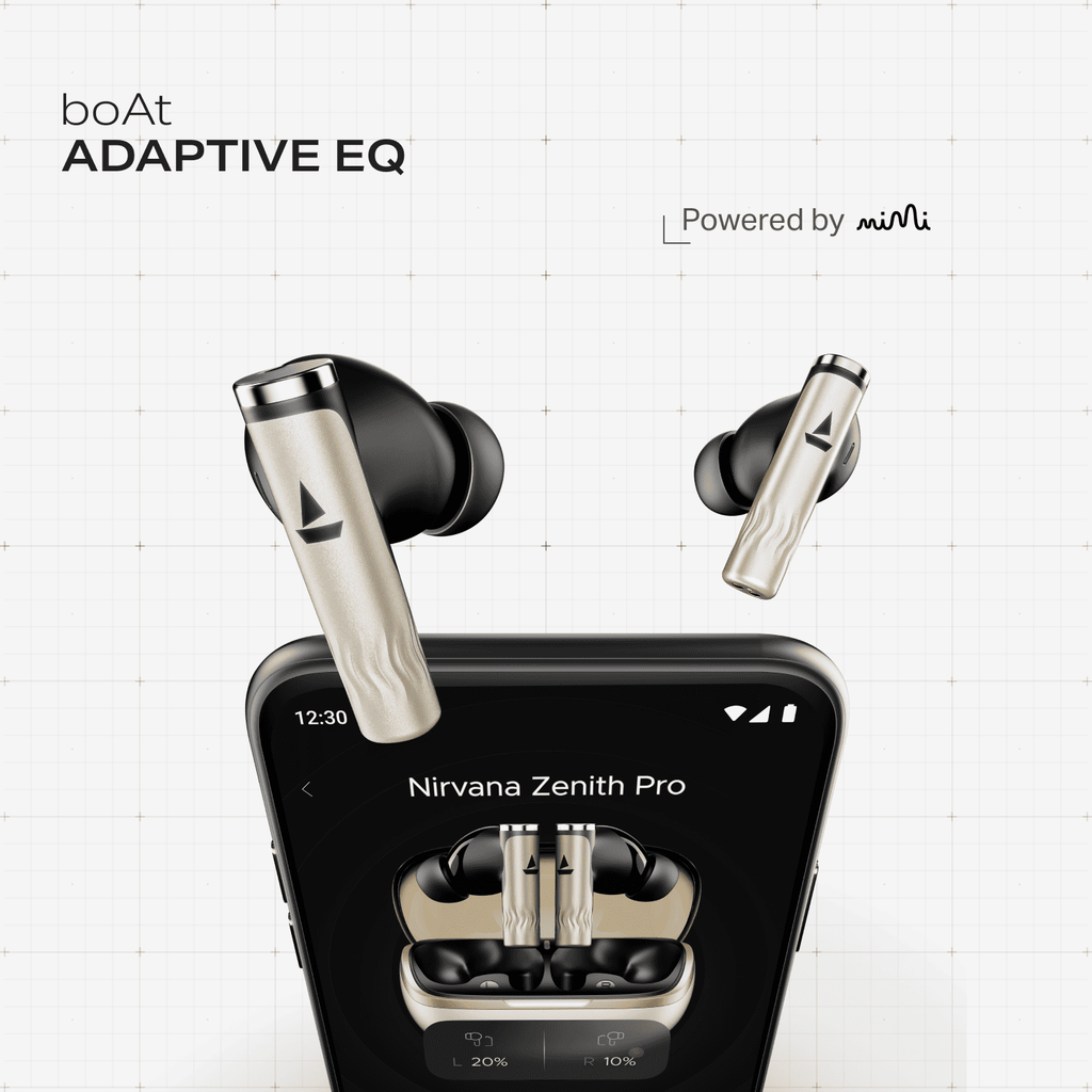 boAt Nirvana Zenith Pro | Wireless Headphones with Spatial Audio, 80H Playback & 50dB Hybrid Adaptive ANC