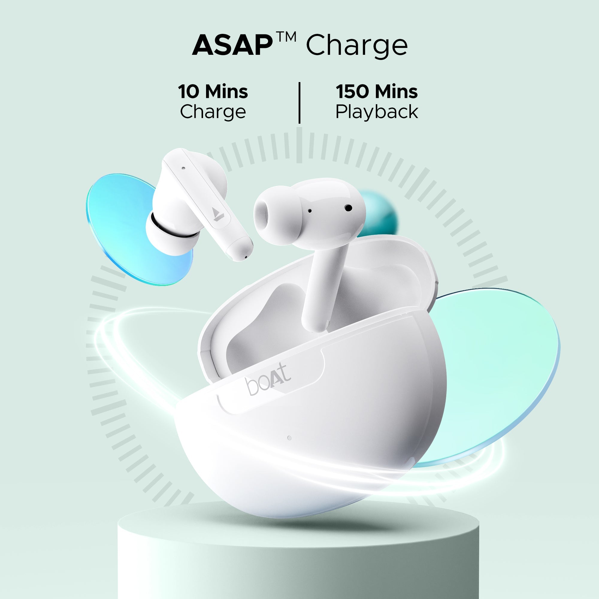 boAt Airdopes 161 ANC | Wireless Earbuds with Active Noise Cancellation up to 32dB, ENx™ Technology, ASAP™ Charge