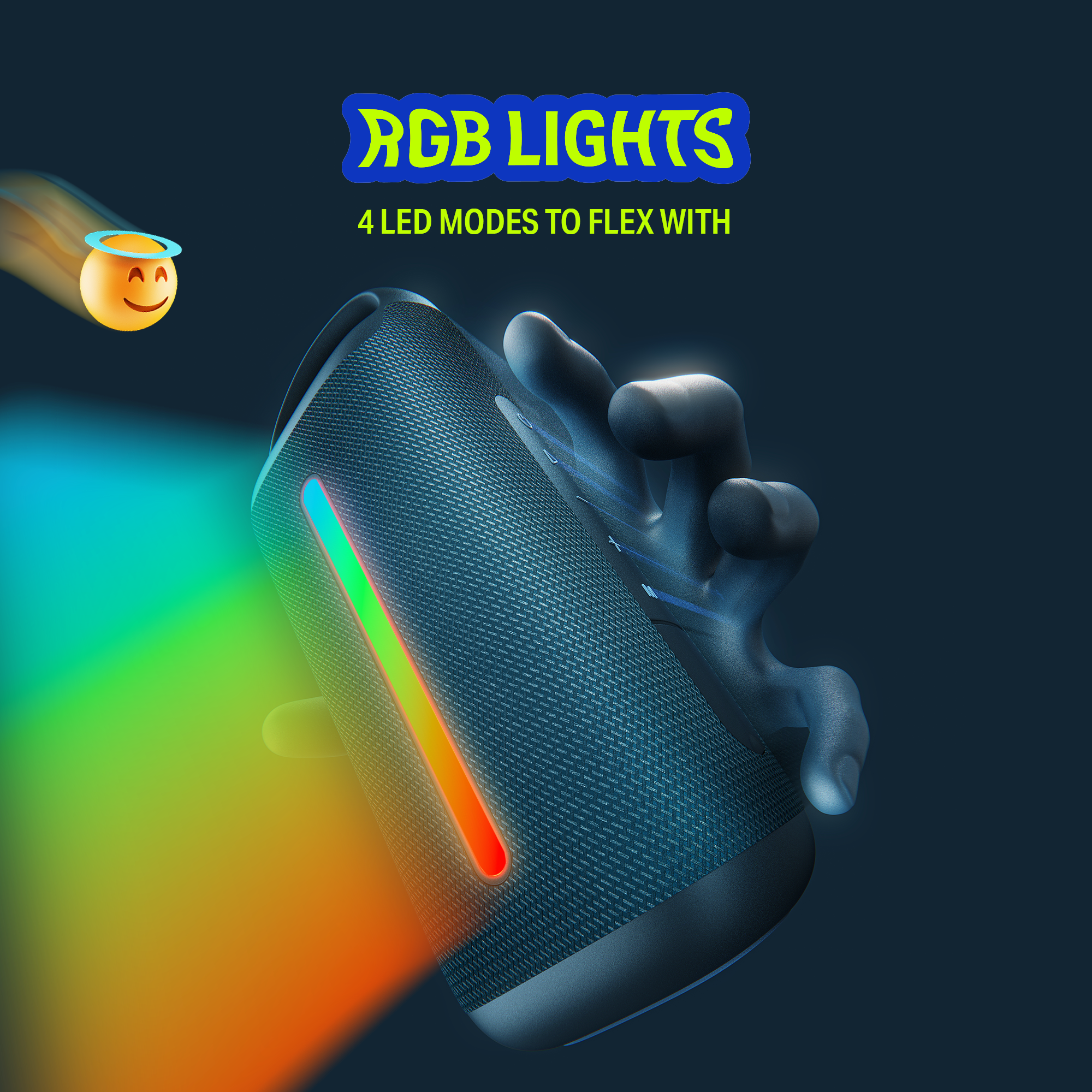 boAt Stone Arc Pro Plus | Portable Bluetooth Speaker with 45W Sound, 12H Playback & RGB LEDs