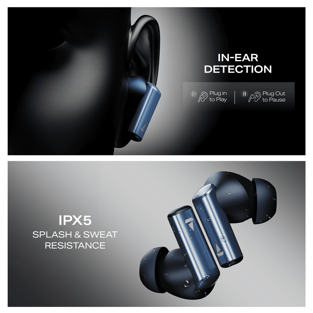 boAt Airdopes Prime 701 ANC | Wireless Earbuds with 50 Hours Playback, 46dB Hybrid ANC, Spatial Audio, Multipoint & BEAST™ Mode