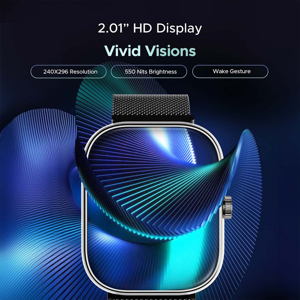 boAt Wave Sigma 3 SS Edition | Smartwatch with 2.01' Display, BT Calling, 700+ Active Modes, Emergency SOS, Live Sports Updates