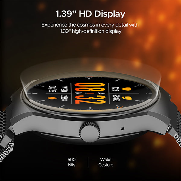 boAt Lunar Comet | HD Display 1.39" (3.53 cm) Smartwatch with Bluetooth Calling, Functional Crown, 100+ Sports Modes