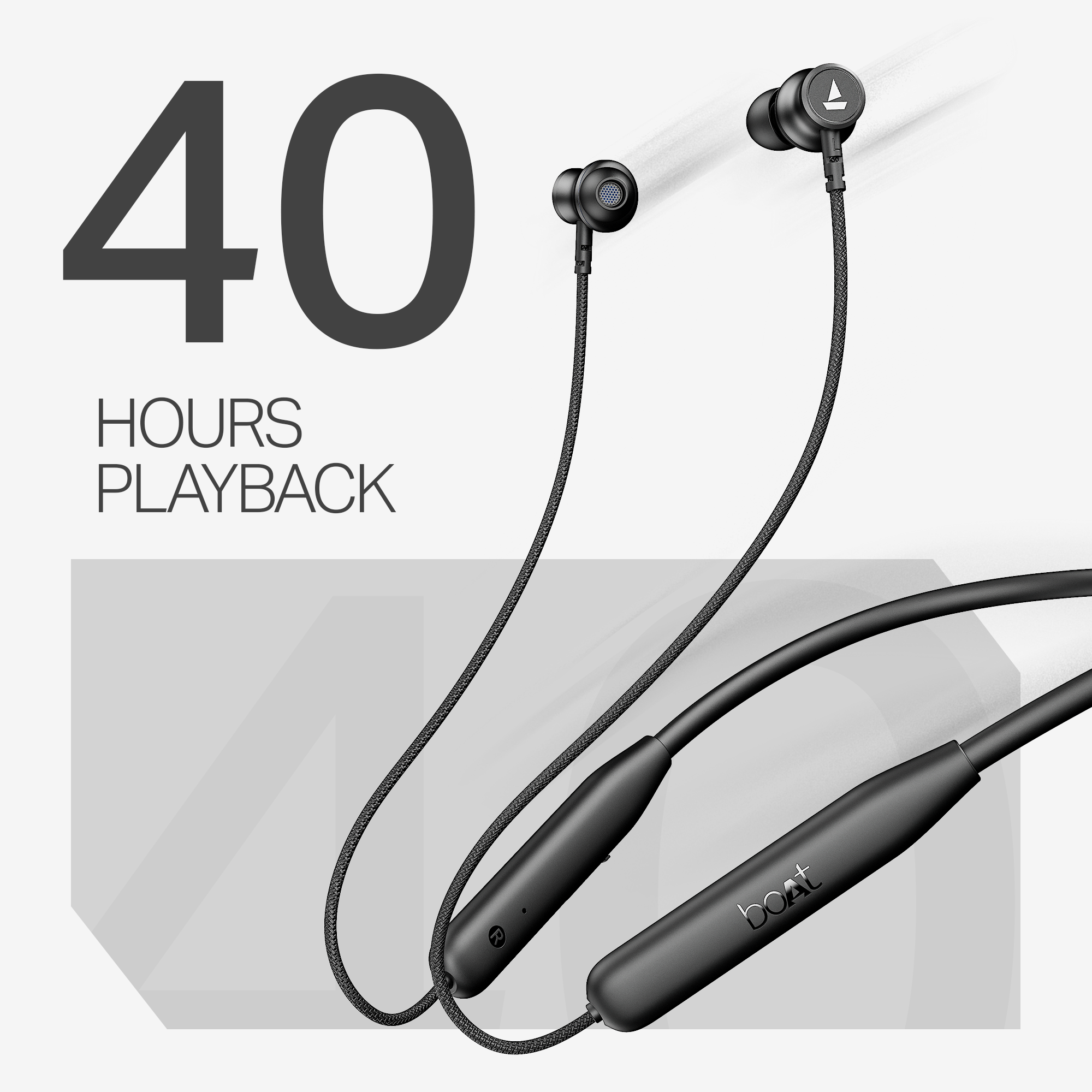 boAt Rockerz 112 | Wireless Neckband with Beast™ Mode, 40H Playback, ENx™ Tech, Dual Pairing