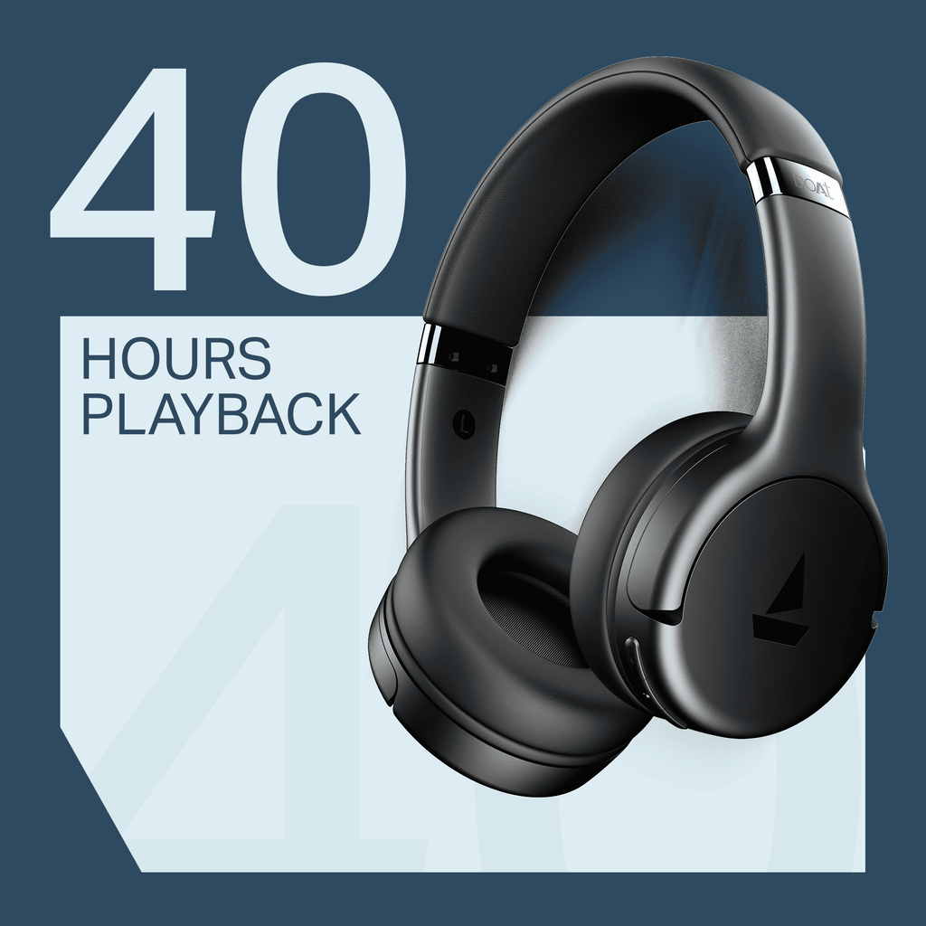 boAt Rockerz 411 | Wireless Headphones with 40mm Drivers, BEAST™ Mode, ENx™ Tech & 40H Playback