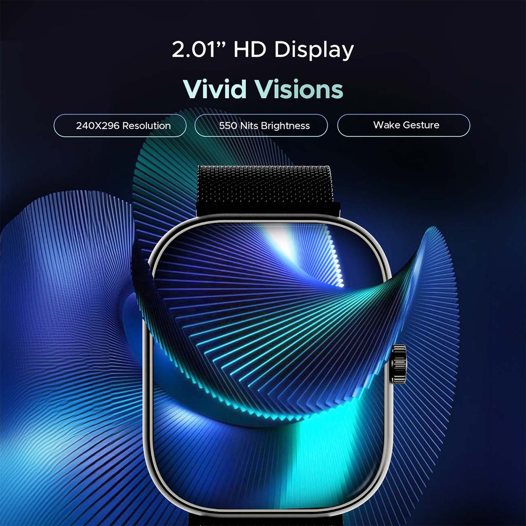 boAt Wave Sigma 3 SS Edition | Smartwatch with 2.01' Display, BT Calling, 700+ Active Modes, Emergency SOS, Live Sports Updates