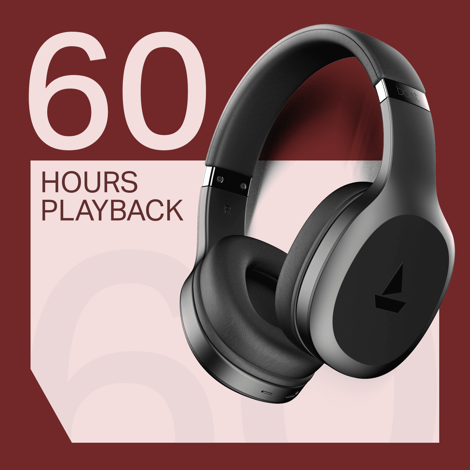 boAt Rockerz 412 | Wireless Headphones with 40mm Drivers, BEAST™ Mode, ENx™ Tech & 60H Playback