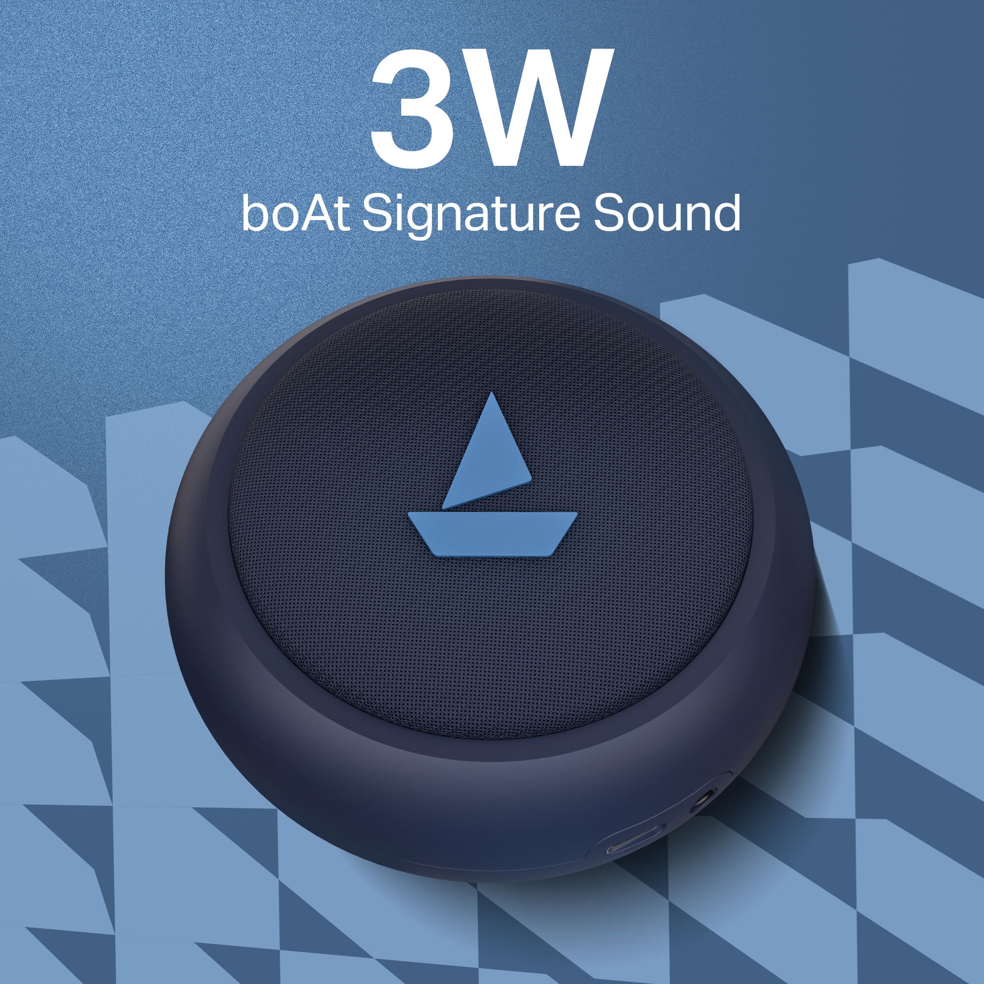 boAt Stone 108 | Portable Bluetooth Speaker with 3W Sound, 12H Playback, TWS feature & IPX4 Resistance