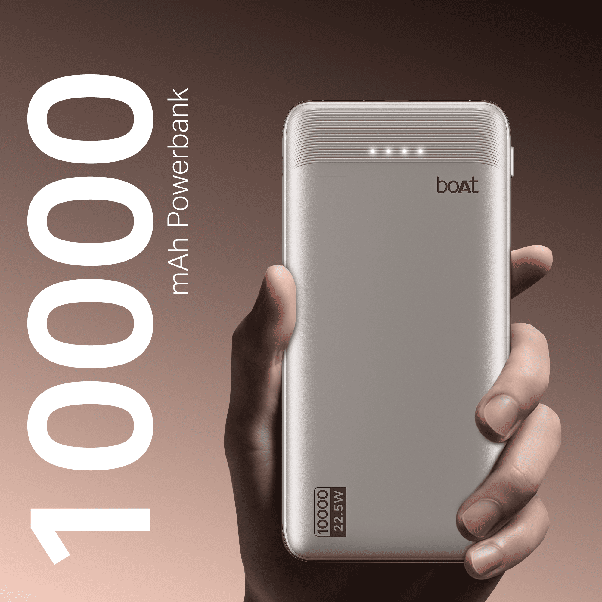 Energyshroom PB300 Activ | Powerbank with 22.5W Fast Charging, 10,000mAh, 12-Layer Smart IC Protection, 3 output ports