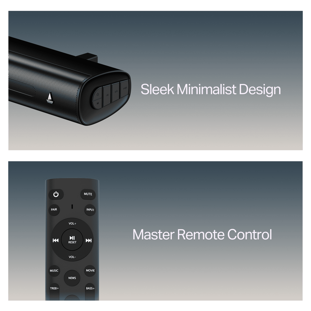 boAt Aavante Maven Plus | Soundbar with 240W RMS, Wireless Subwoofer & Multi-Connectivity