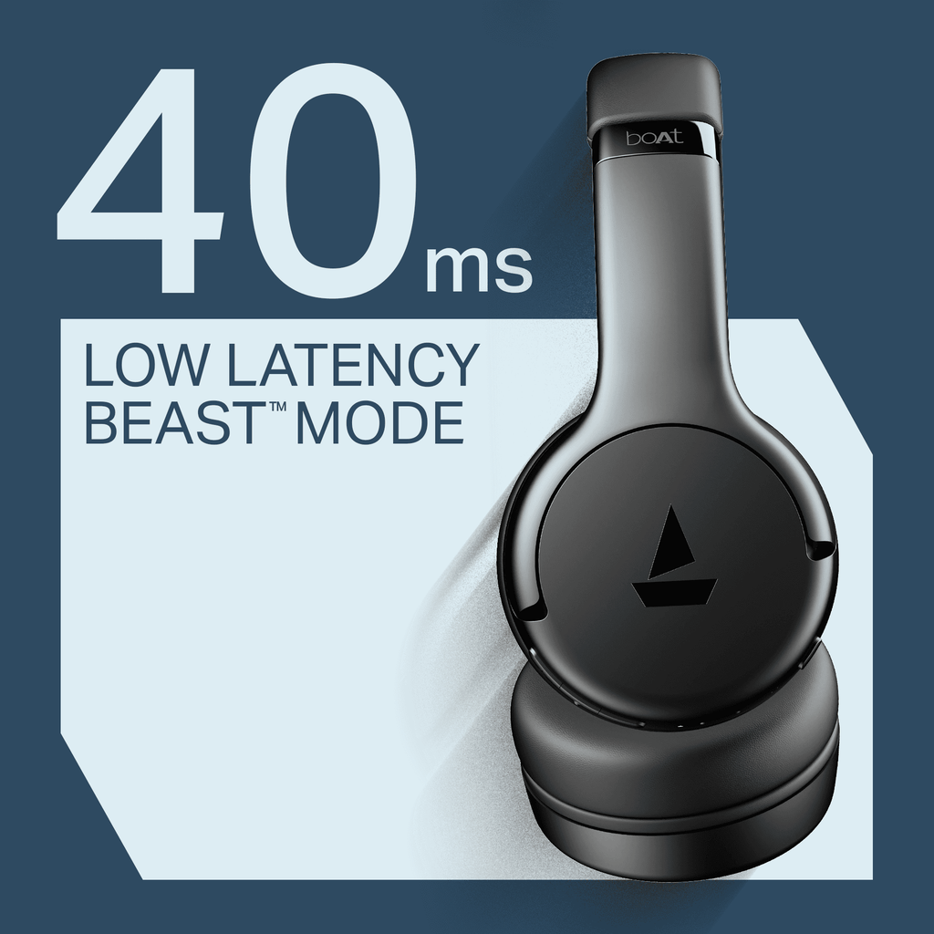 boAt Rockerz 411 | Wireless Headphones with 40mm Drivers, BEAST™ Mode, ENx™ Tech & 40H Playback