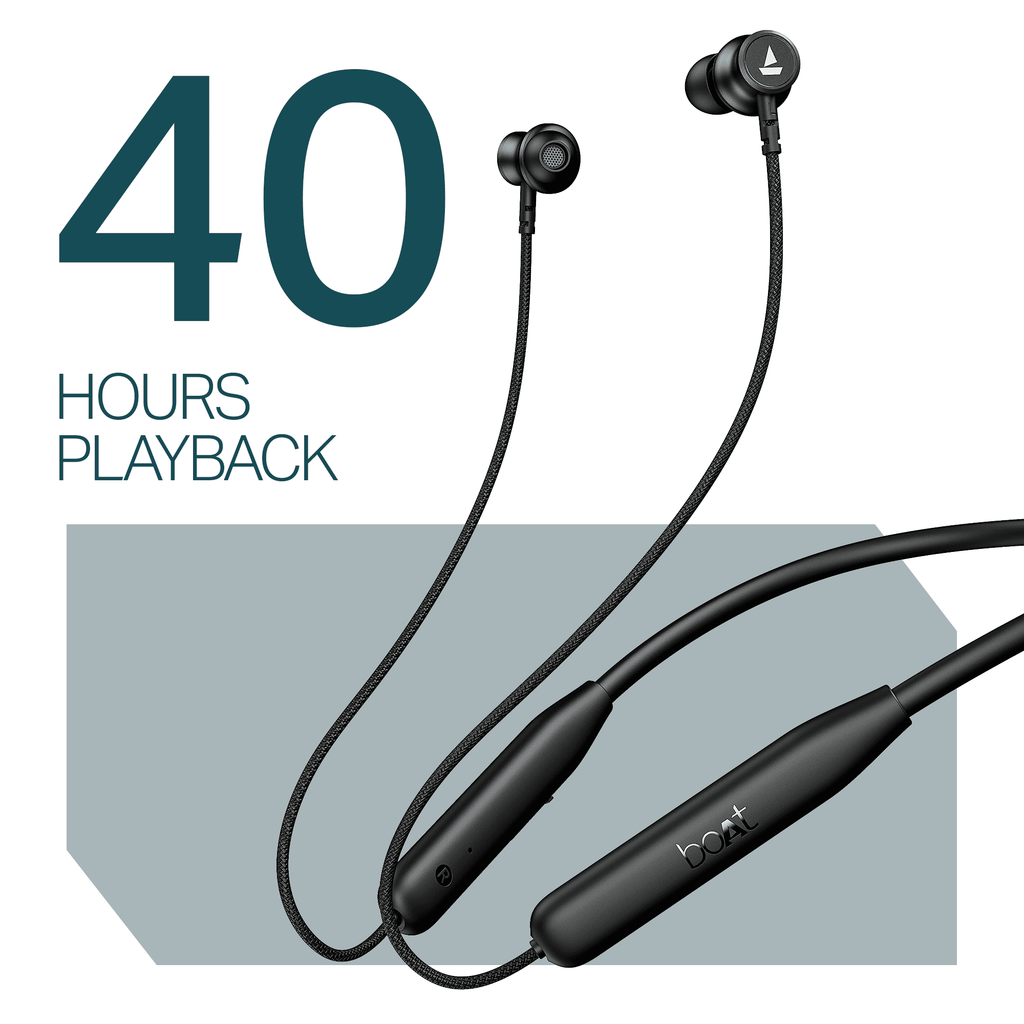 boAt Rockerz 113 | Wireless Neckband with ENx™ Tech, 40H Playback, Beast™ Mode, Dual Pairing