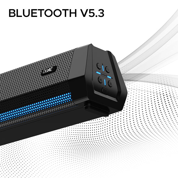 boAt Aavante Bar 2700 | Soundbar with 300W RMS Immersive Sound, 2.1 Channel Sound, Wired Subwoofer, Multi-connectivity