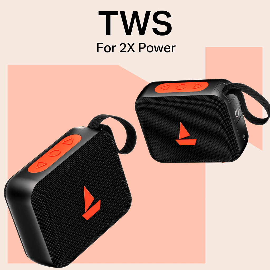boAt Stone 310 | Portable Bluetooth Speaker with 5W Sound, TWS, 16H Playback & IPX5