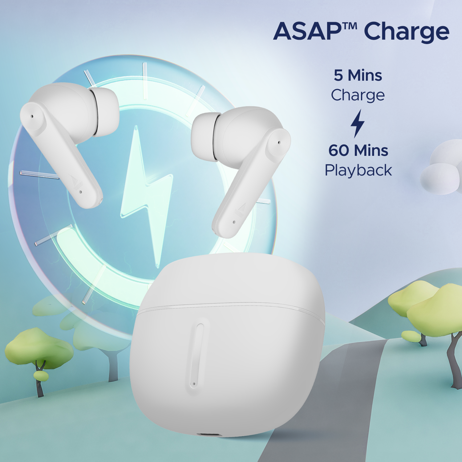 boAt Airdopes Max | Wireless Earbuds with 100 Hours Playback, ENx™ Technology, ASAP™ Charge, BEAST™ Mode, 13mm Drivers