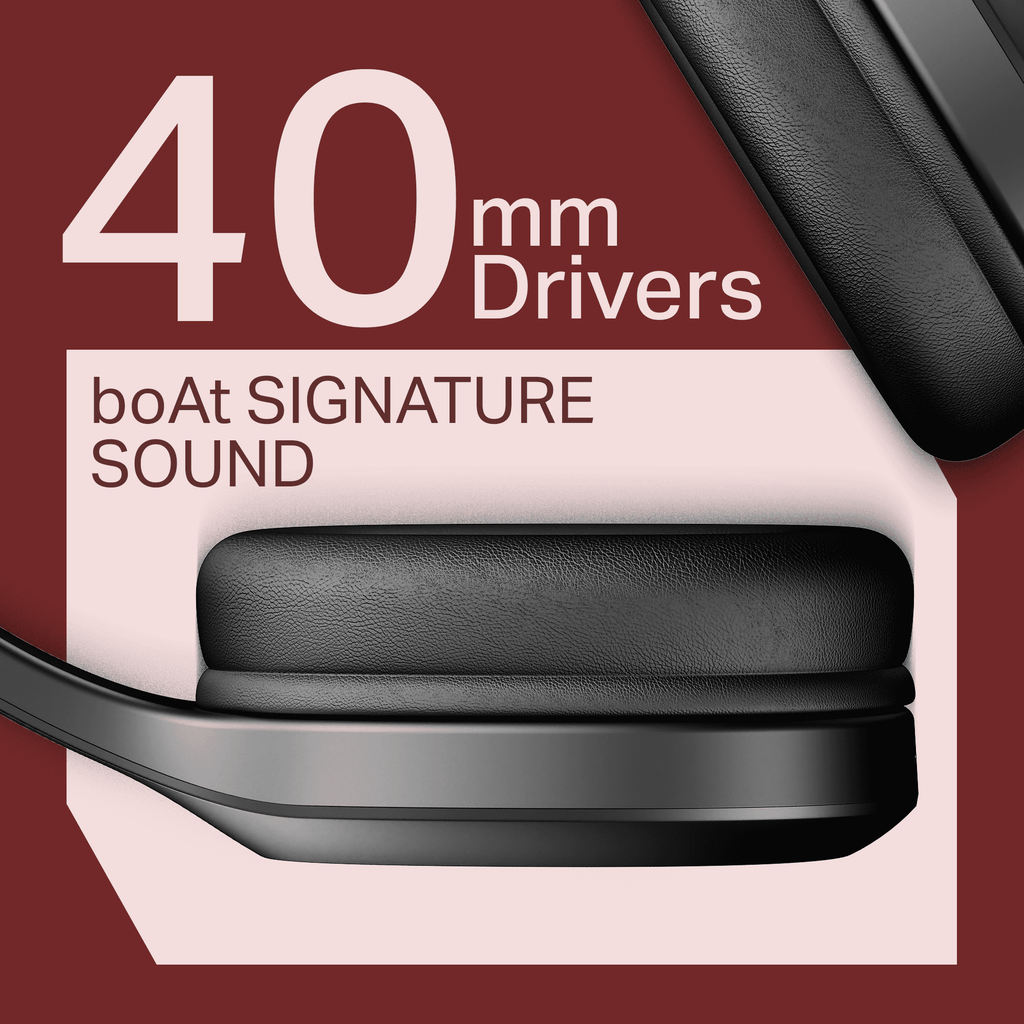 boAt Rockerz 412 | Wireless Headphones with 40mm Drivers, BEAST™ Mode, ENx™ Tech & 60H Playback
