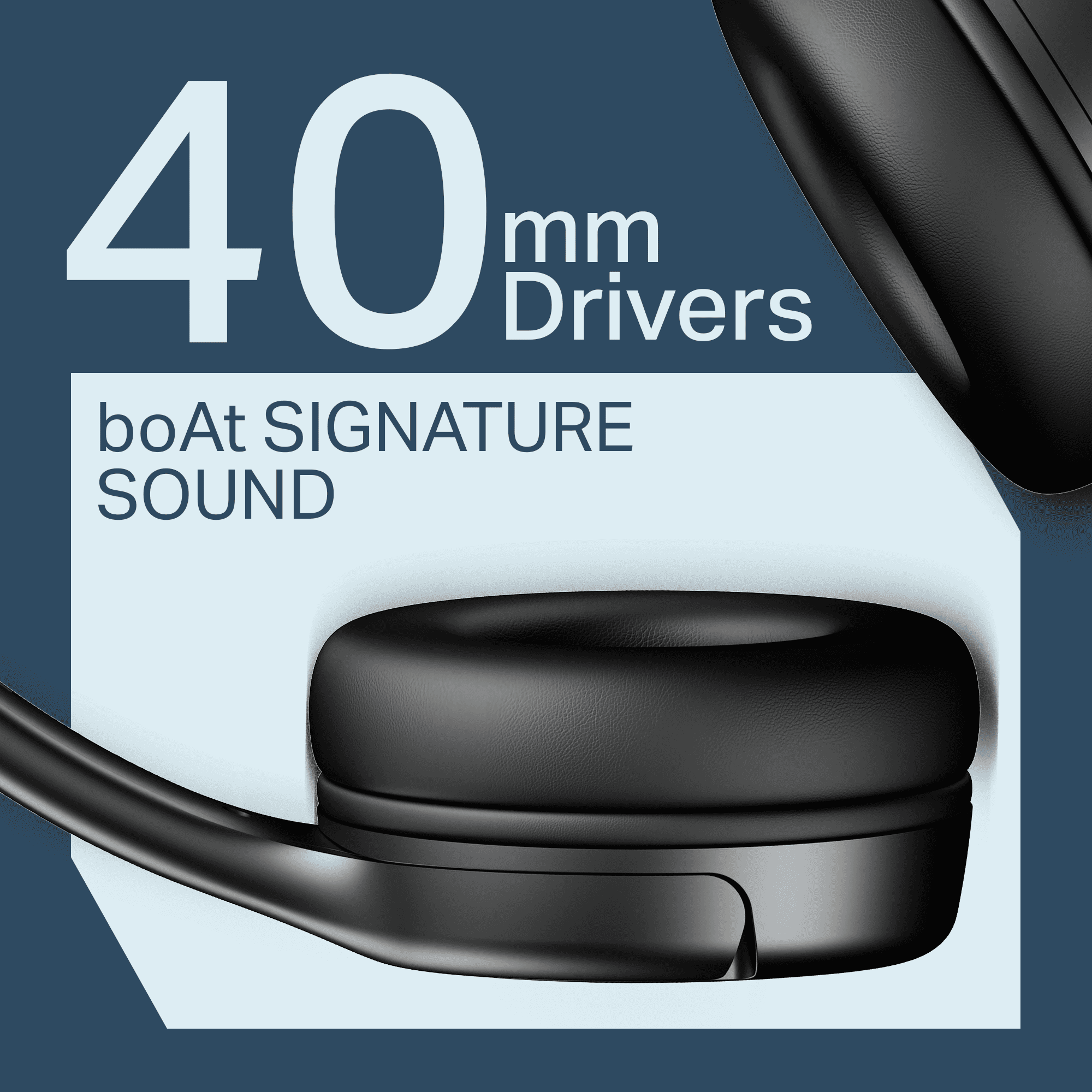 boAt Rockerz 411 | Wireless Headphones with 40mm Drivers, BEAST™ Mode, ENx™ Tech & 40H Playback