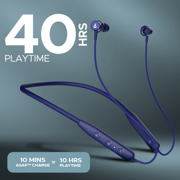 boAt Rockerz 110 | Wireless Earphone with 40H Playback, ASAP™ Charge, Dual Pairing, ENx™ Technology, BEAST™ Mode