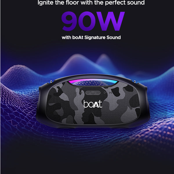 boAt Stone 1800 | Portable Bluetooth Speaker with 90W boAt Signature Sound, 5 Hours Playback, Bluetooth v5.3