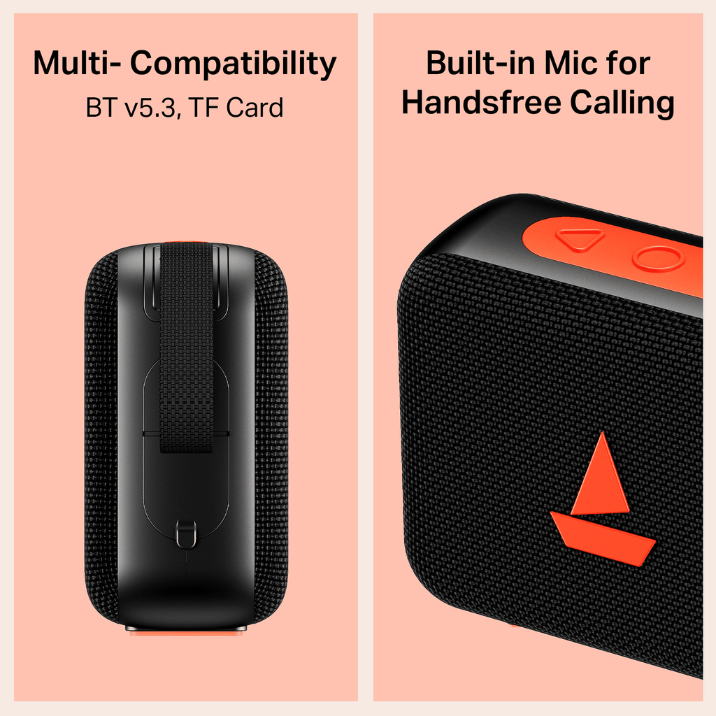 boAt Stone 310 | Portable Bluetooth Speaker with 5W Sound, TWS, 16H Playback & IPX5
