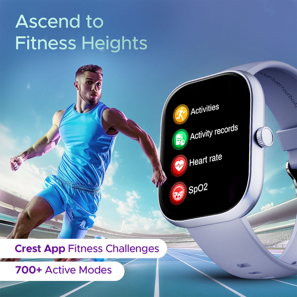 boAt Wave Sigma 3 SS Edition | Smartwatch with 2.01' Display, BT Calling, 700+ Active Modes, Emergency SOS, Live Sports Updates