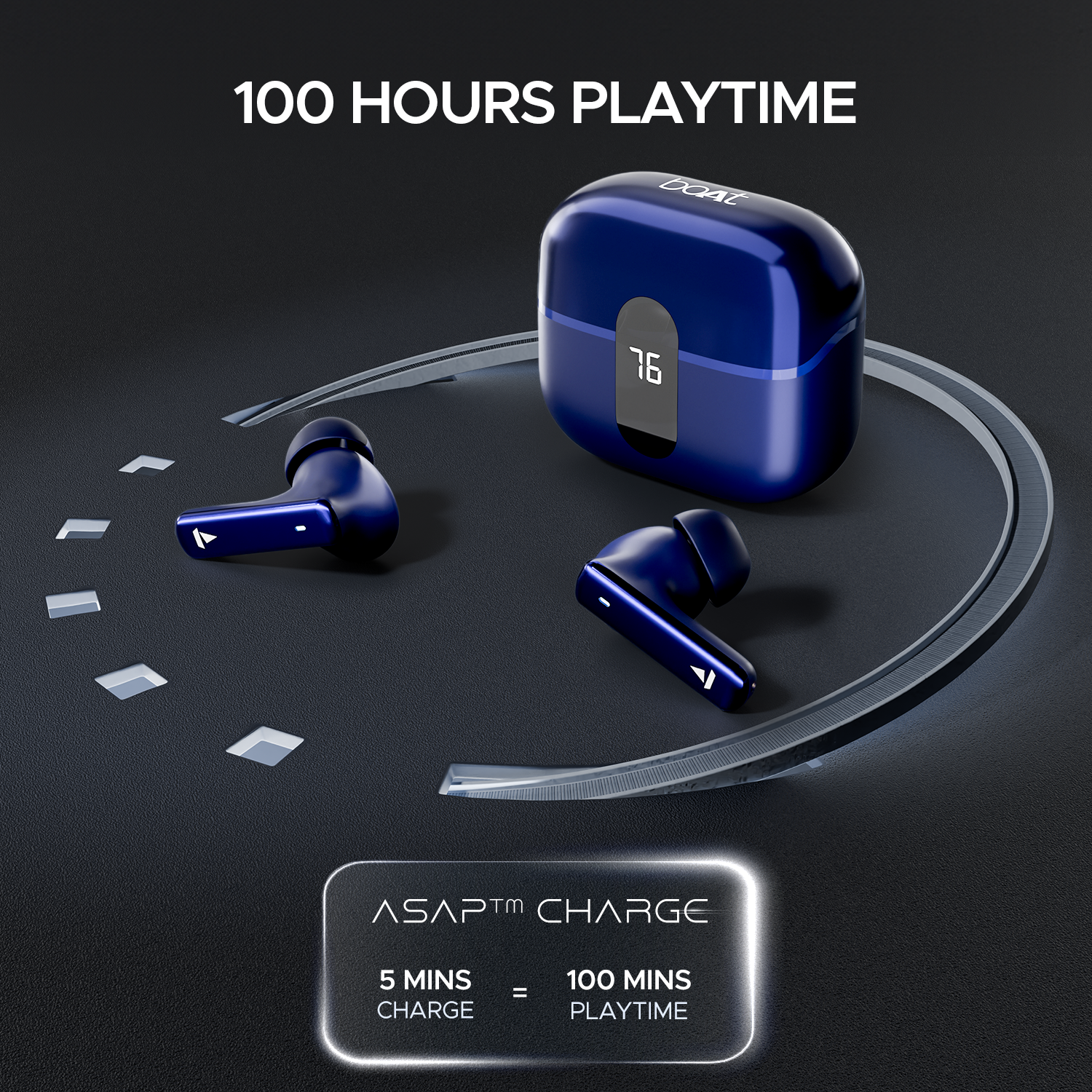 boAt Airdopes 121 Pro Plus | Wireless Earbuds with 100 Hours Playback, 4 Mics with ENx™ Technology, BEAST™ Mode