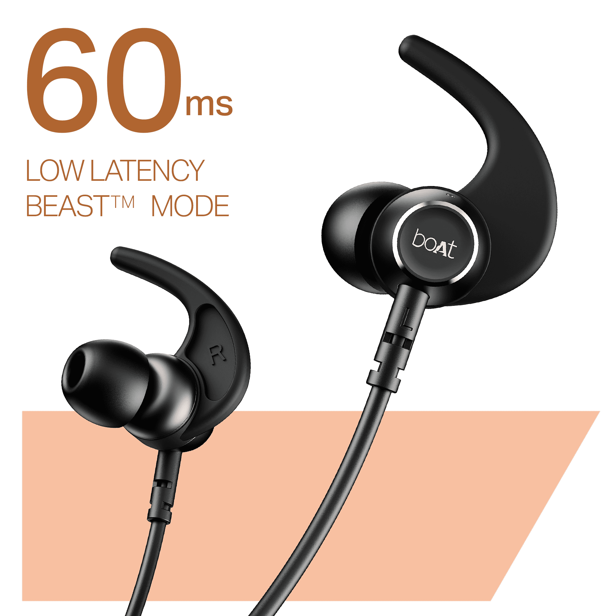 boAt Rockerz 203 | Wireless Neckband with BEAST™ Mode, ENx™ Tech, Dual Pairing & 20H Playback