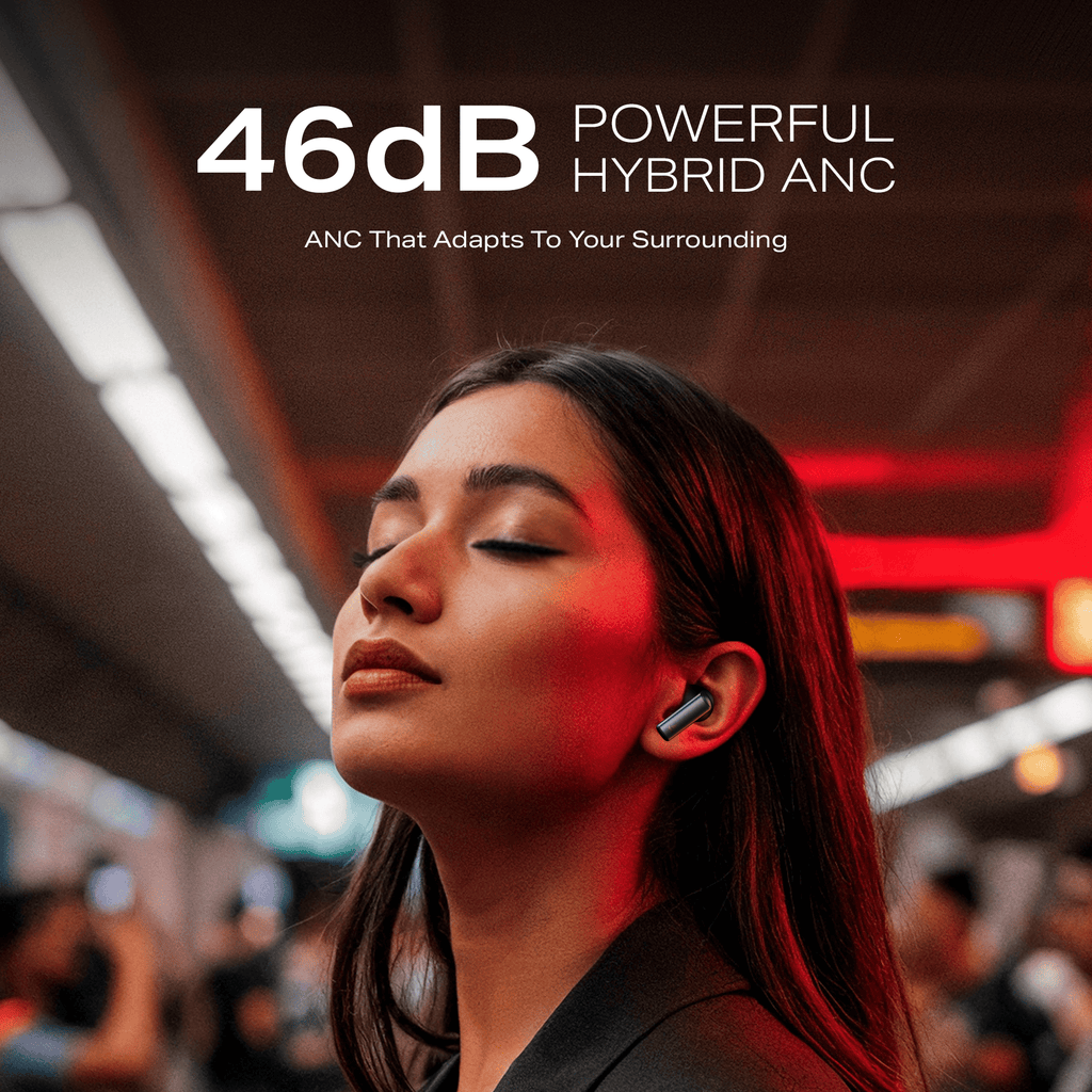 boAt Airdopes Prime 701 ANC | Wireless Earbuds with 50 Hours Playback, 46dB Hybrid ANC, Spatial Audio, Multipoint & BEAST™ Mode