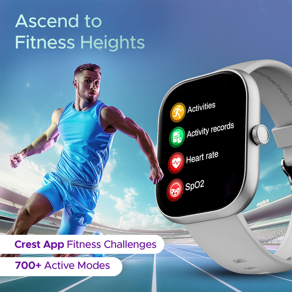 boAt Wave Sigma 3 SS Edition | Smartwatch with 2.01' Display, BT Calling, 700+ Active Modes, Emergency SOS, Live Sports Updates