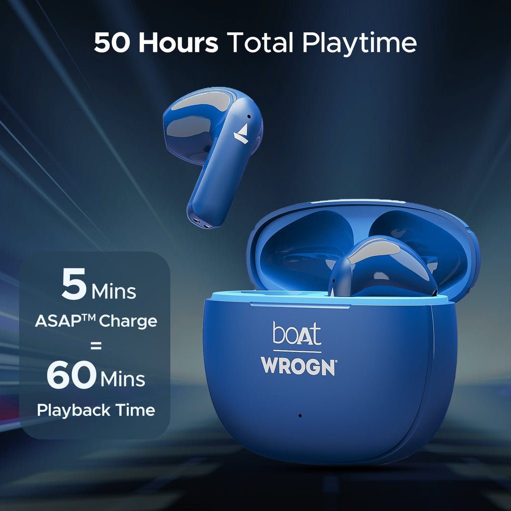 boAt Airdopes 118 Wrogn Edition| Earbuds with 10mm drivers, BEAST™ Mode for Gamers, ENx™ Technology