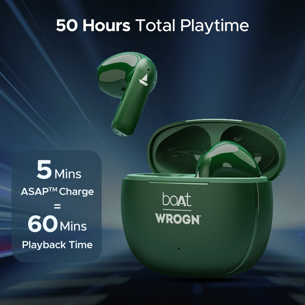 boAt Airdopes 118 Wrogn Edition| Earbuds with 10mm drivers, BEAST™ Mode for Gamers, ENx™ Technology