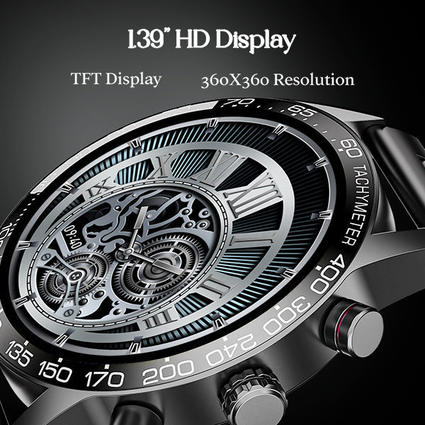 boAt Enigma Z40 | Luxury Smartwatch with 1.32" Round TFT Display, IP67 Splash & Sweat Resistance, SpO2 & Sleep Monitoring