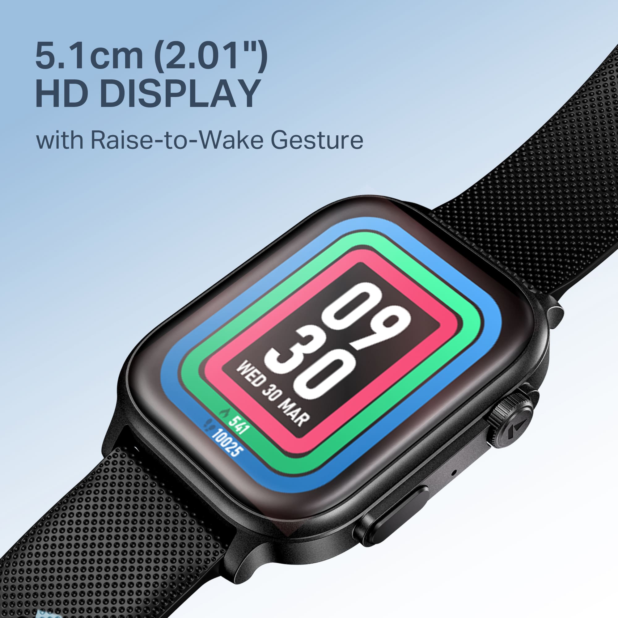 boAt Storm Infinity Max | Smartwatch with 2.01" HD Display, 20-Day Battery Life, BT Calling, IP68, and Functional Crown