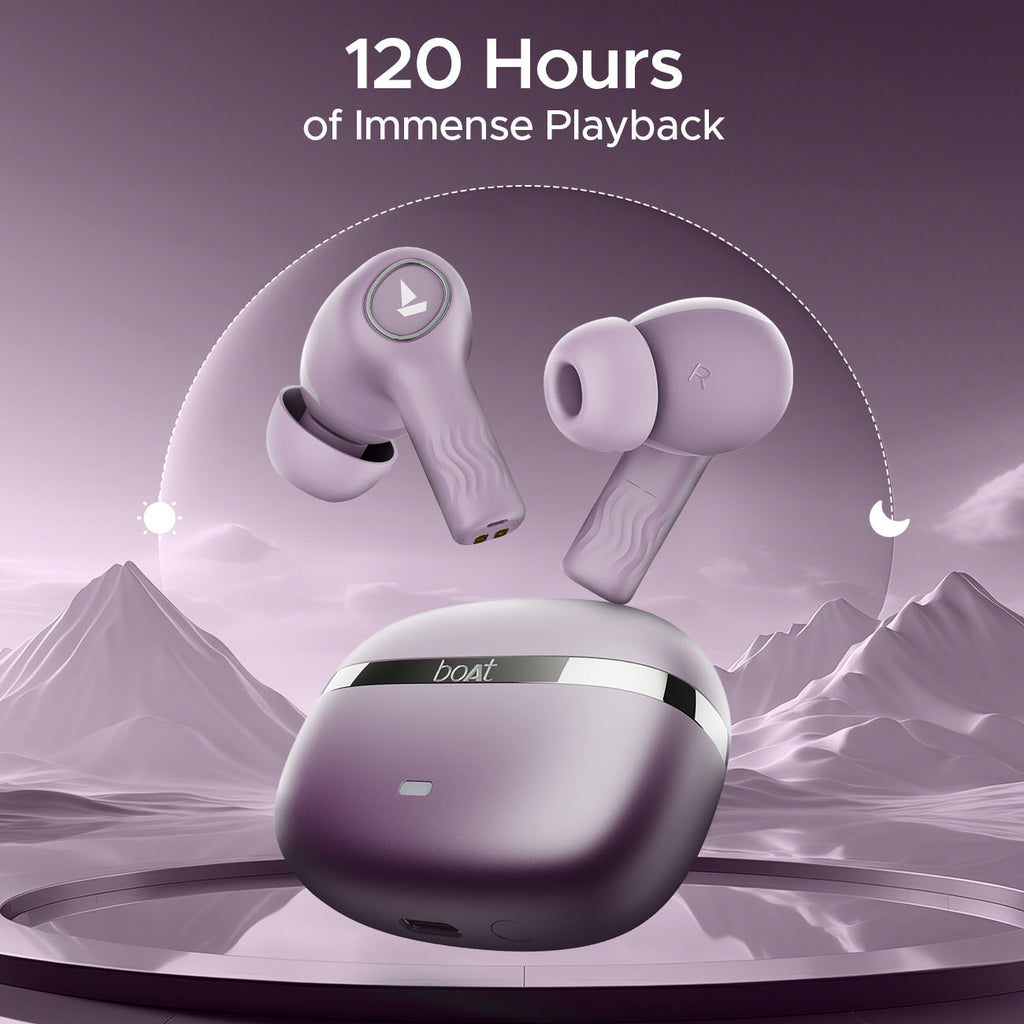 boAt Nirvana Ion ANC | Wireless Earbuds with Active Noise Cancellation, ENx™ Technology, 120 Hours Playback, BEAST™ Mode