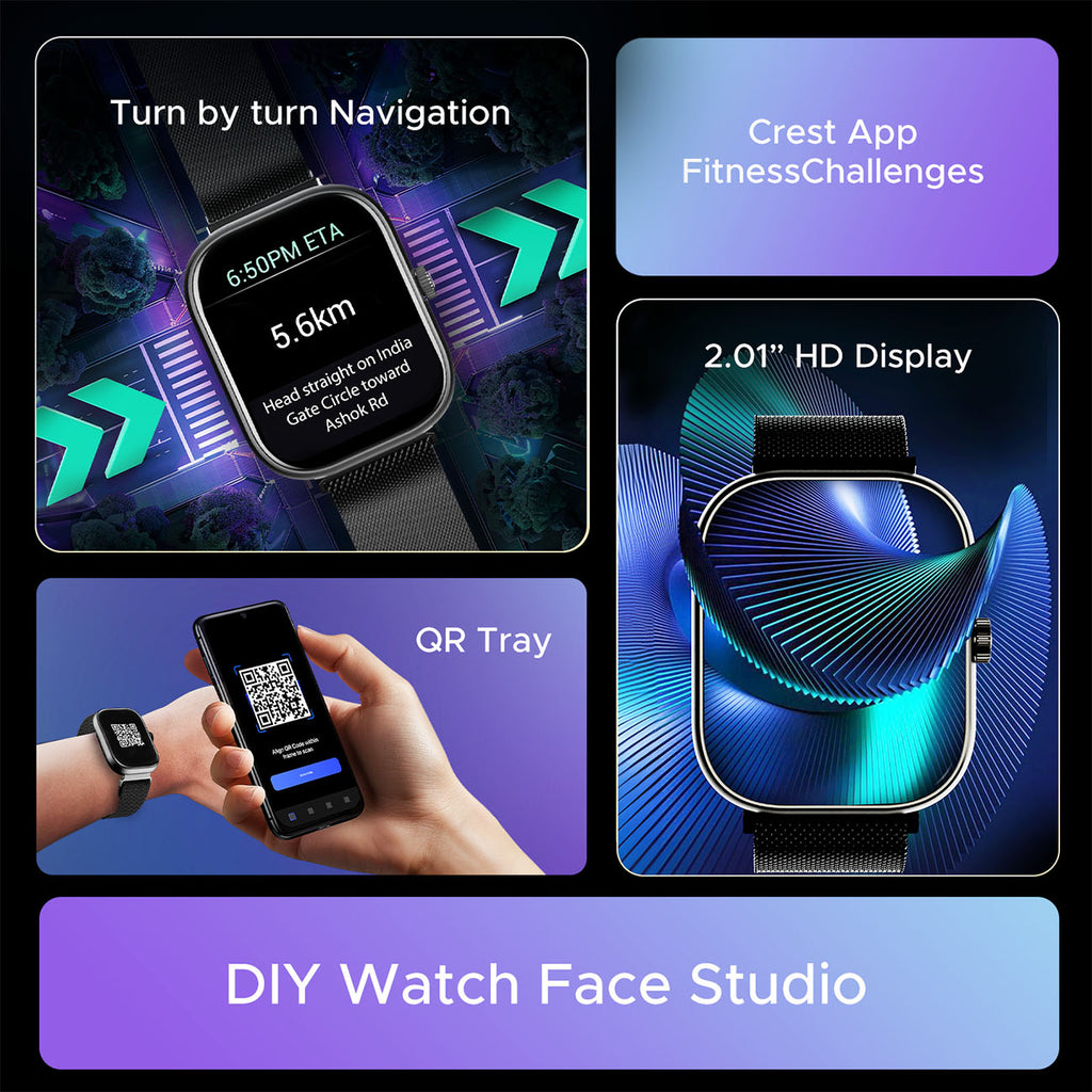 boAt Wave Sigma 3 SS Edition | Smartwatch with 2.01' Display, BT Calling, 700+ Active Modes, Emergency SOS, Live Sports Updates
