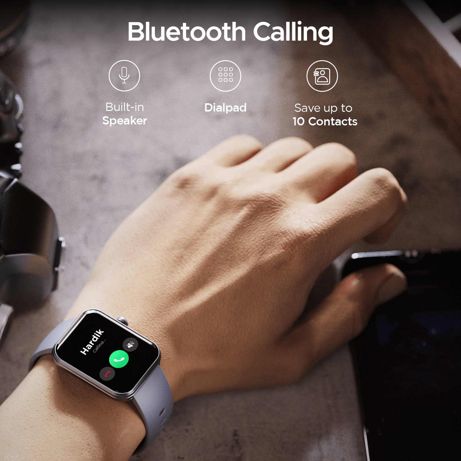 boAt Xtend Plus | Smartwatch with 700 Nits, 1.78" (4.52cm) AMOLED Display , BT Calling, 100+ Sports Modes, IP68 water Resistance